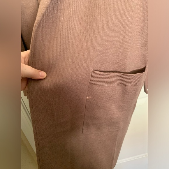 Lillusory Women’s Nutmeg Long Dressy Coatigan Jacket - XL - Bleach Stained - Picture 8 of 12